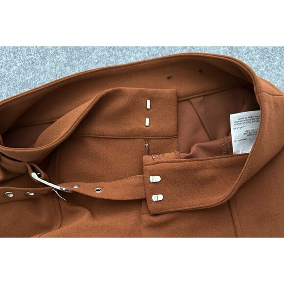 INC Belted Wide Leg Trousers 4P Brown Career Minimalist Clean Girl Workwear - Picture 9 of 10